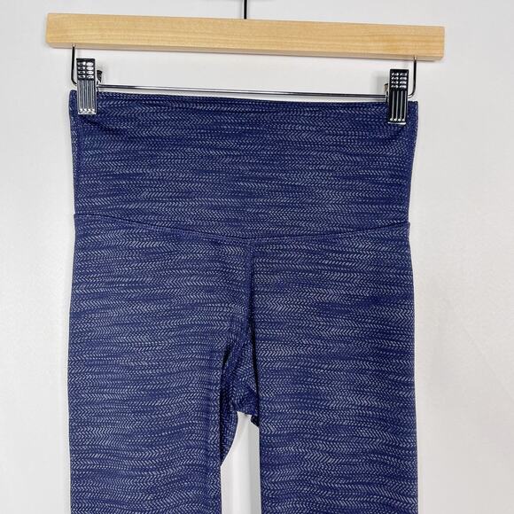 Old Navy Womens XSmall XS Spacedye Blue Go-Dry Pieced Leggings Workout Yoga - Picture 3 of 7
